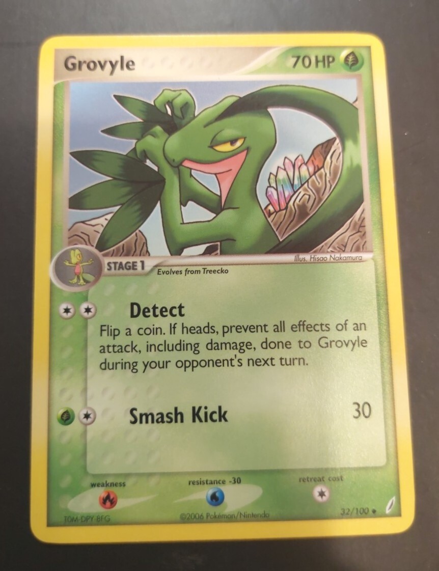 Pokémon TCG Grovyle EX Crystal Guardians 32/100 Regular Uncommon NM