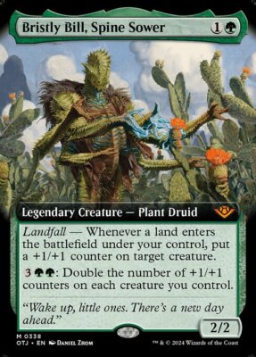 MTG BRISTLY BILL, SPINE SOWER 338 FOIL EXC AKU LEO STECKERSÄER OTJ X EN