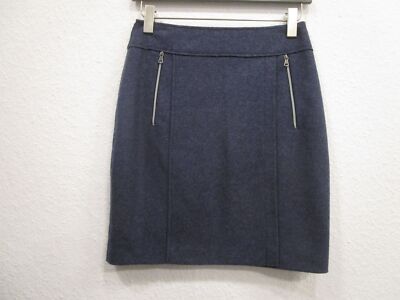 Vabene Rock Wickeloptik Reißverschlußtaschen blau Gr.36 (R81-07)