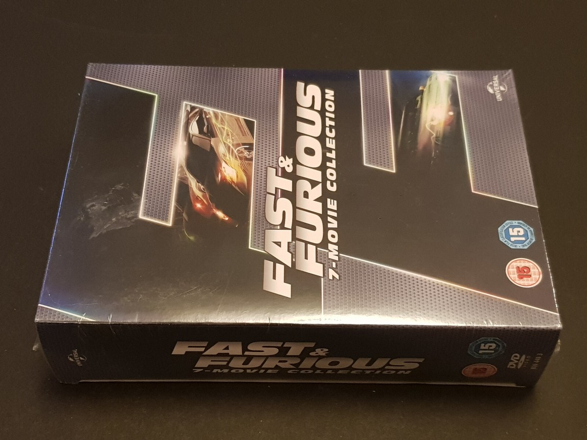 Fast And Furious 1-7 (Box Set) (DVD, 2015) (French\Spanish\Italian