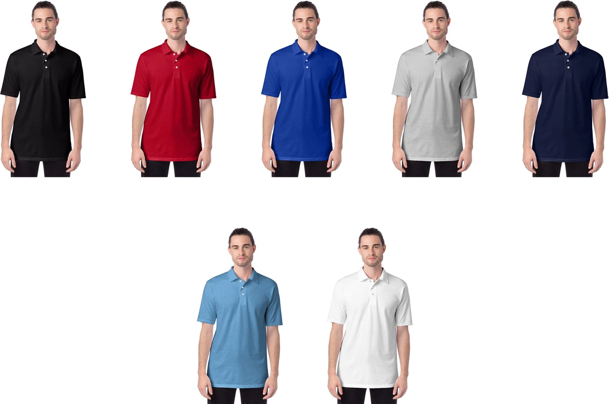 hanes men's x temp performance polo shirt