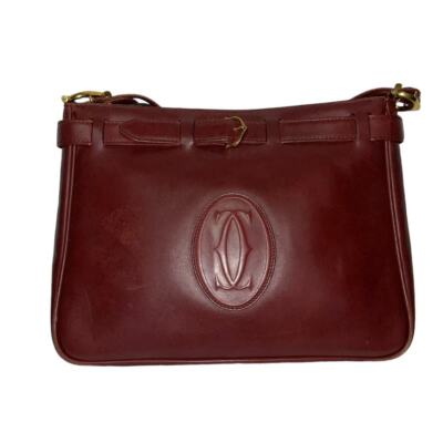 Vintage Cartier Must de Cartier Women's Leather Shoulder Bag
