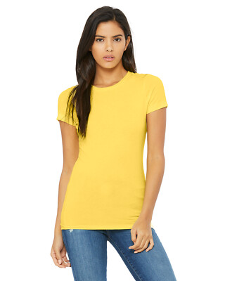 Bella + Canvas Ladies' The Favorite T-Shirt 6004 100% Cotton Fitted Sleeves Tee