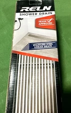 Reln 28-in Stainless Steel Linear Shower Drain - Sleek Design