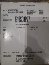 Commscope / Andrew E15S08P77 Crossband Coupler / ECC1920-VPUB D13T06P42