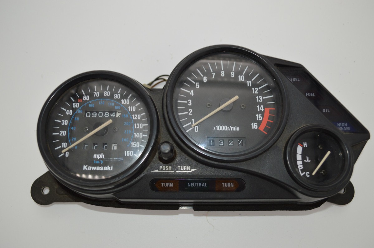 1990 90-93 Kawasaki ZX6 ZX600 OEM Gauges Cluster Speedometer Tach