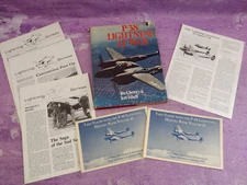 P-38 Lightning At War by Joe Christy and Jeff Ethell HC DJ WWII Aviation +Extras