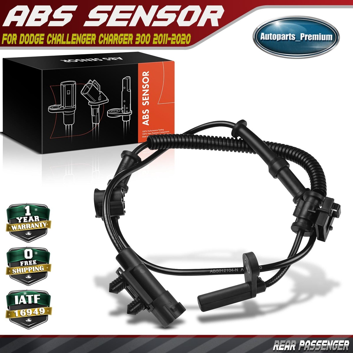 Rear Right ABS Wheel Speed Sensor for Dodge Challenger Charger 11