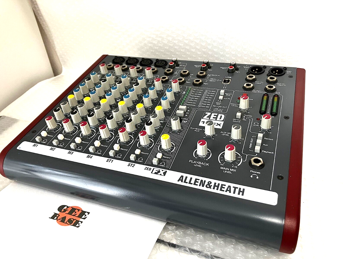Allen & Heath ZED-10FX 10-Channel USB Mixer with Effects Working