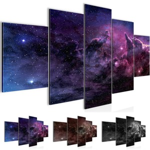Wandbilder Wohnzimmer ♥ Galaxie Sterne ♥ Moderne Bilder ♥Wanddeko | eBay