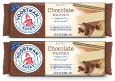 VOORTMAN Bakery Chocolate Filled Crisp Sugar Wafers Cocoa 10.6 oz (2 Packs)