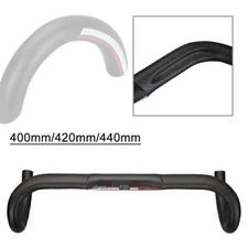 31.8*400/420/440mm Road Bike Drop Bar Carbon Fiber Bicycle Handlebar Bent