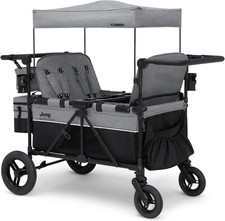 4 Seater Stroller Wagon by Delta Children - Premium Quad Stroller Wagon for 4 Ki