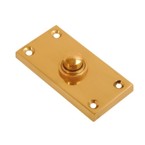Door Bell Push Button Chrome, Brass, Satin Chrome, Black Antique Bell Push - Picture 3 of 11