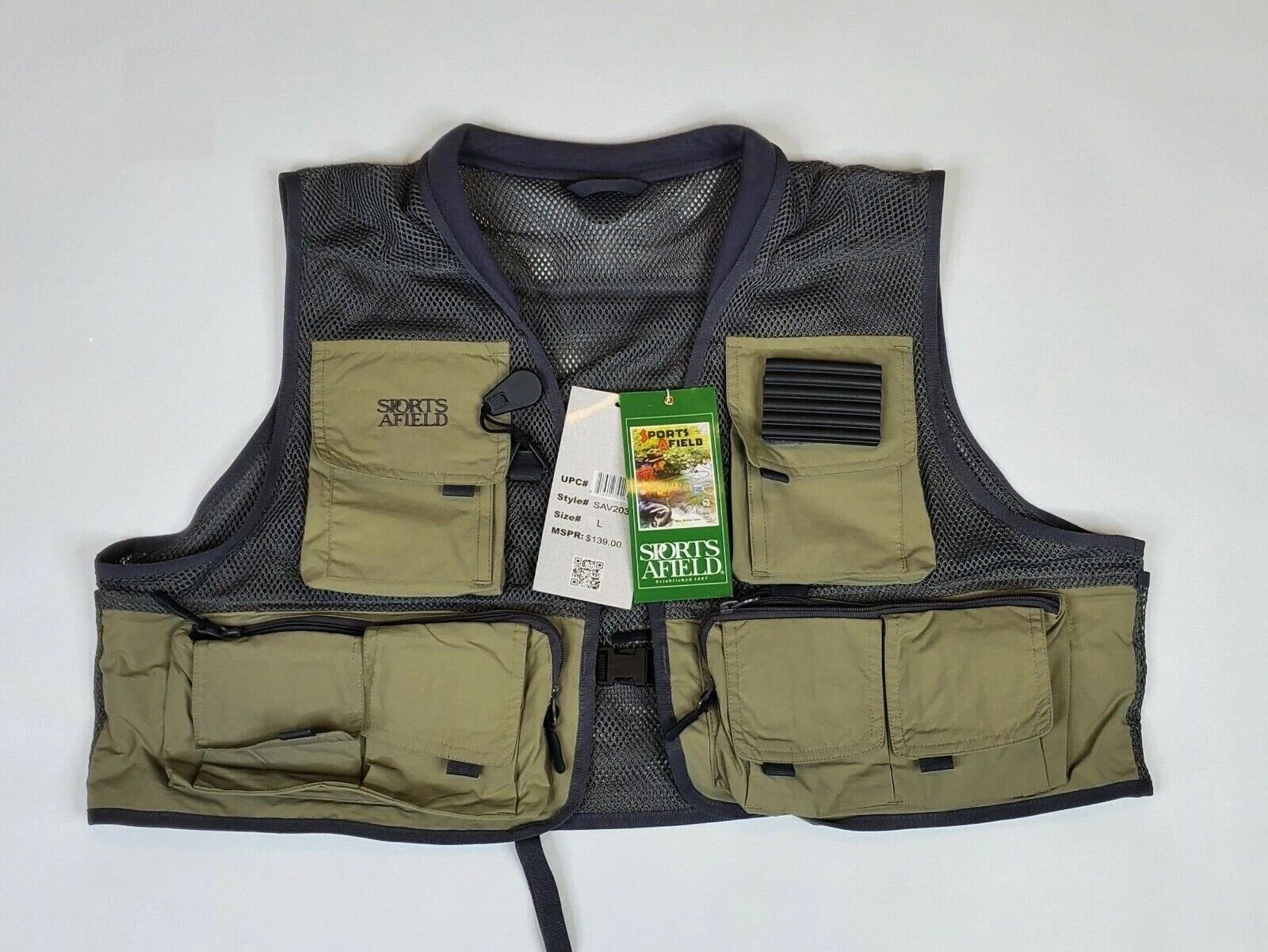 Sports Afield Headwaters Mesh Fly Fishing Wading Vest - Men's Size Medium - NEW!
Opens in a new wind