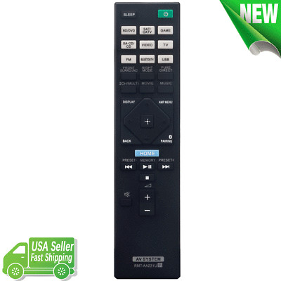 RMT-AA231U Replace Remote Control for Sony Multi Channel AV Receiver STR-DH770