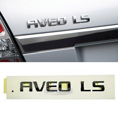 Rear Trunk AVEO LS Lettering Emblem Logo OEM for GM Chevrolet Chevy Aveo