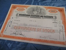 Telefon  Aktie  USA , Juni  1970 , Wertpapier , historisch , Stahlstich  # 41