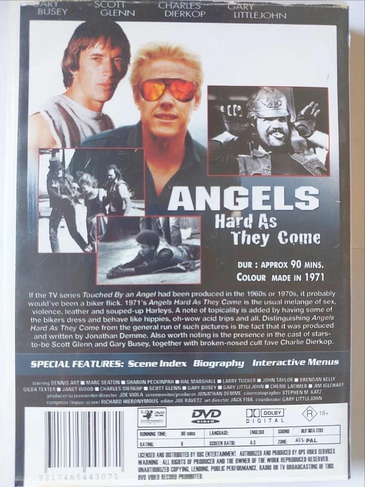 Angels Hard As They Come (Multi Region DVD) FREE Next Day Post from NSW - - CULT - Image 2 of 4