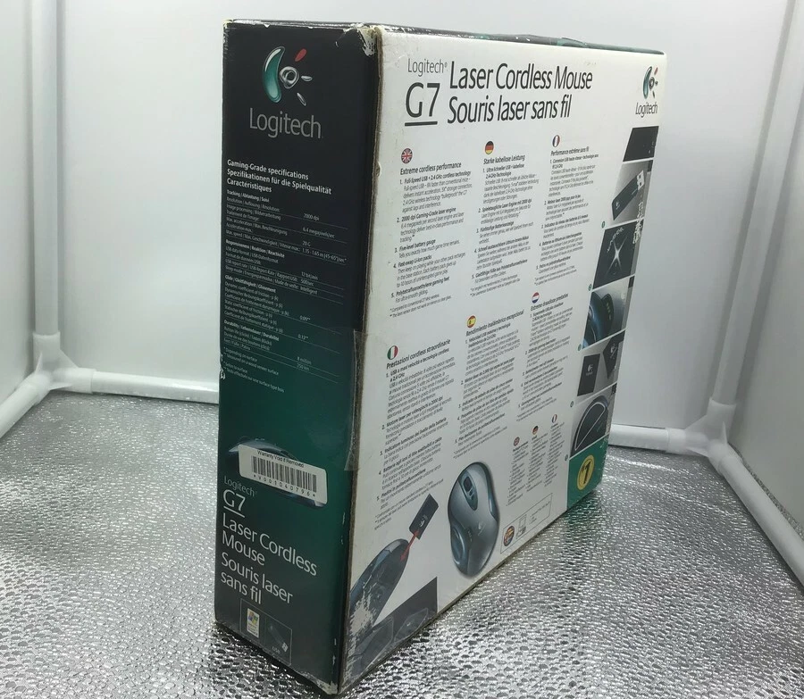 Logitech G7 Gaming Laser Cordless Mouse - Wireless USB Receiver (931375-0215) - Image 2 of 3