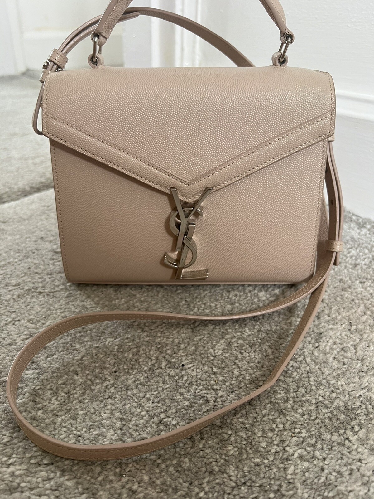 Saint Laurent Borsa YSL Cassandra Mini Manico Superiore Marmo Rosa Immacolata