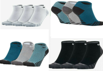 3 x Nike Dry Lightweight No-Show Training Gym Socks Unisex
