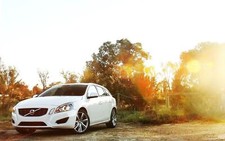 Cars volvo sunlight vehicles Desk Mat Stitched
