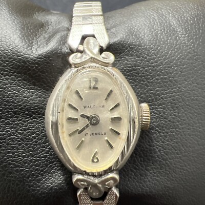 Vintage Waltham 17 Jewel Ladies Watch Swiss Stainless Steel
