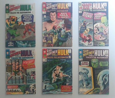 Tales to Astonish 64, 70, 71, 72, 73, 74 Marvel Comics, Hulk MCU 1965, 1966