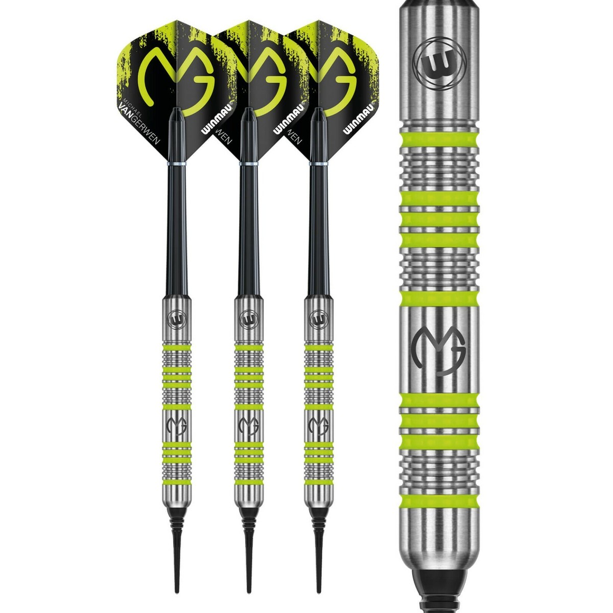 Winmau MVG Absolute ソフト&スティールセット ダーツ > ソフトダーツ > ブランド【ア行】 > ウィンモウ