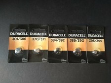 Duracell 1.5V Silver Oxide Batteries Multiple Sizes Select Size NIP
