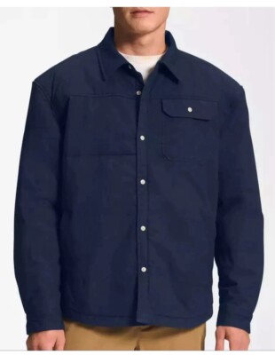 The North Face M66 Stuffed Shirt Jacket Shacket Blue Button-up S P$200 NF0A7ZYK