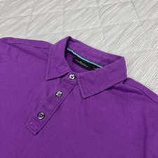Marc Anthony Polo Shirt Mens Small Purple Golf Tennis Cotton Classic Preppy