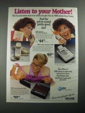 1987 Sears AT T Ad - Trimline Table/Wall Telephone, Cordless Telephone 4400