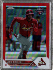 2023 Topps Pro Debut Chrome Red Refractors #PDC192 Won-Bin Cho /5