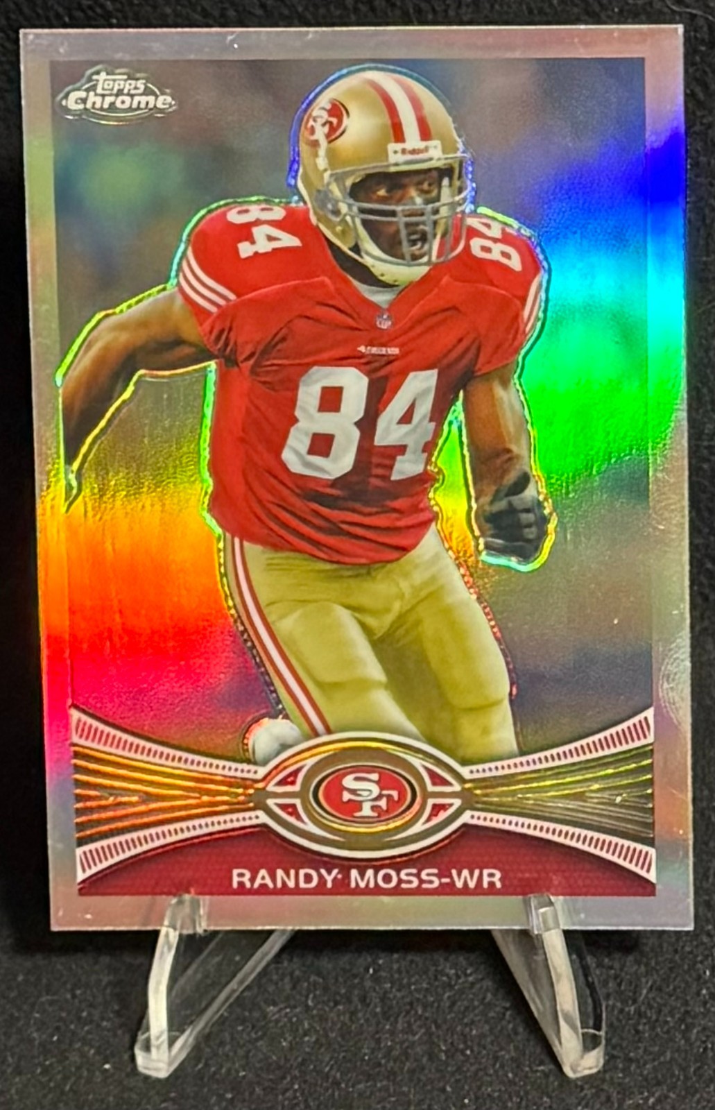 2012 Topps Chrome Randy Moss #32 Refractor Parallel HOF San Francisco 49ers