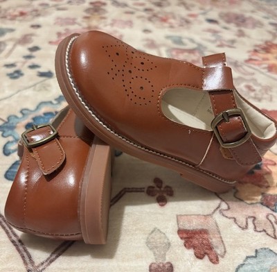 Brown Mary Jane Girls' Shoes Felix & Flora Leather Upper Toddler Size 7 