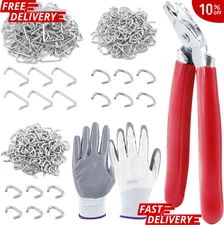 Hog Ring Pliers With 360pcs Rings and Gloves Tool Set For Seat Cover Upholstery