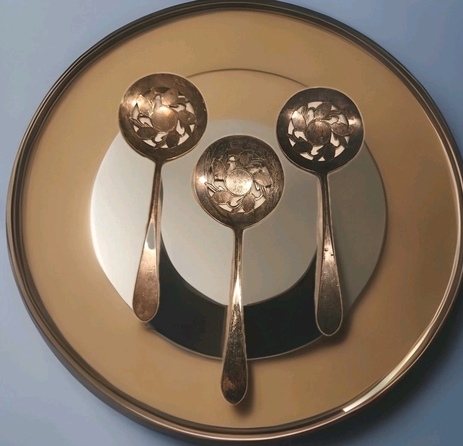 Serving Spoons Antique (3) International Silver Company