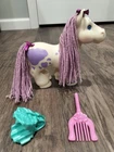Cabbage Patch Kids Crimp n Curl Pony White Purple WITH ACCESSORIES Vintage 1992