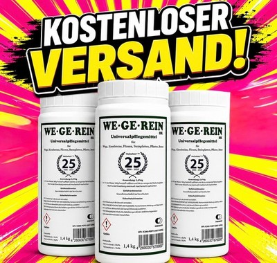 We-ge-rein - Wege Rein - Universalpflegemittel 3 x 1,4 kg - frei Haus