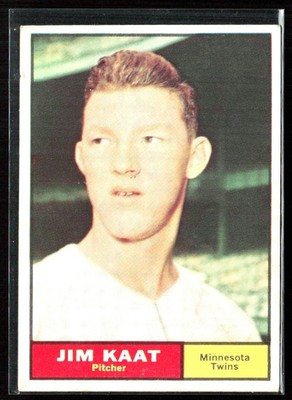 Jim Kaat 1961 Topps C #63 Minnesota Twins