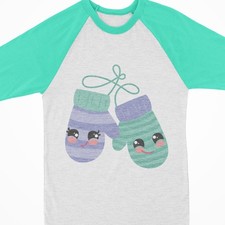 Watercolor Raglan- Mittens