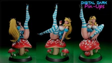 18+ Sexy Alice in Wonderland Girl Figure NSFW Multi Scale Unpainted Unassembled