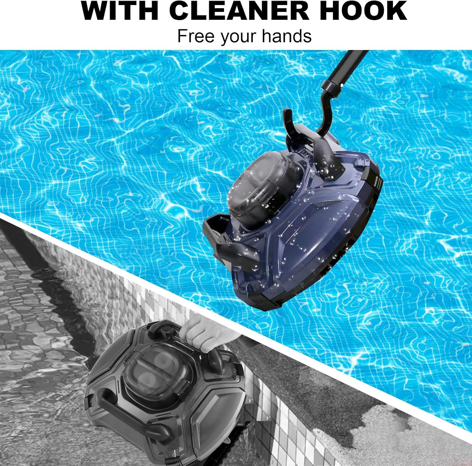 2 Pack Hook for All Robotic Pool Cleaner, Pool Accessories, Including Cordless,