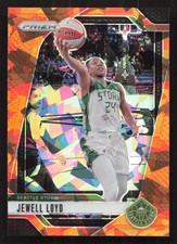 2024 Panini Prizm WNBA Jewell Loyd Ice Orange Prizms #49 Card