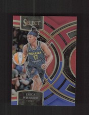 2024 Panini Select WNBA #152 Erica Wheeler Prizms Red and Blue #/399