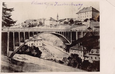 Weißkirchner Brücke Mur 1940 Judenburg Ansichtskarte Graz Zeltweg Murbrücke Stmk