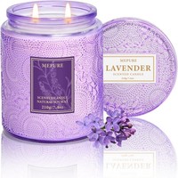 Lavendel Duftkerze Im Glas Mit Ca. 50 Std Brenndauer, Sanfter Lavendel