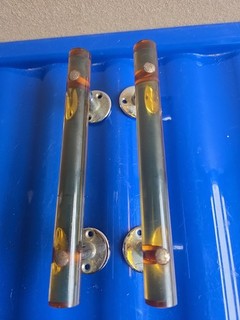 Vintage Amber Butterscotch Bakelite Colour Art Deco Handles. c49